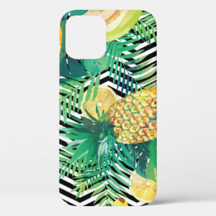 Funda Para iPhone 12 Bananas exóticas Lemones Tropicales Sin Marea