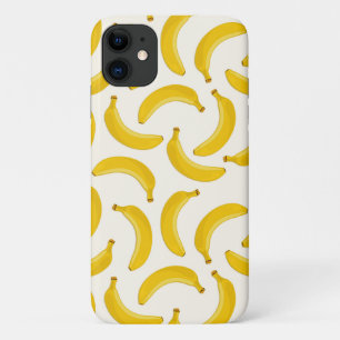 Funda Para iPhone 11 Bananas Impresión de frutas tropicales, amarillo y