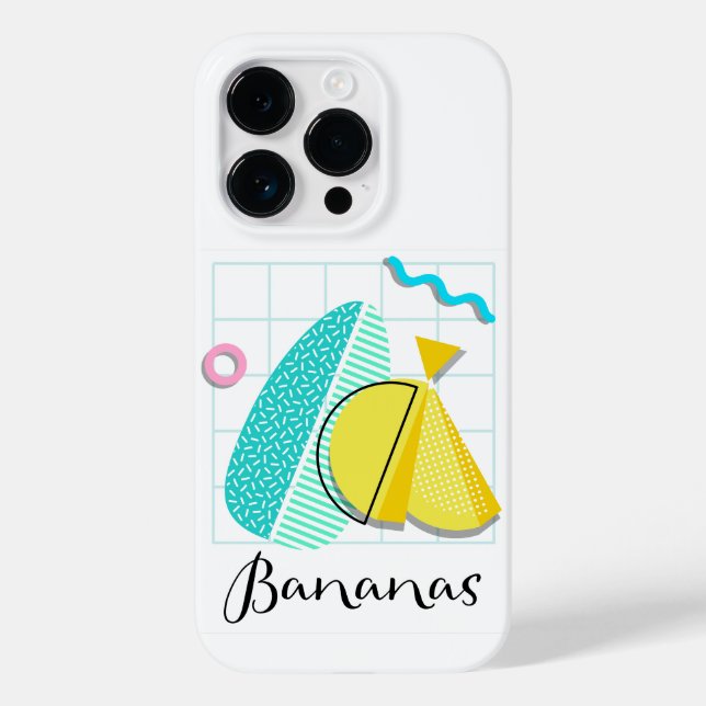 Funda De Case-Mate Para iPhone Bananas Memphis (Reverso )