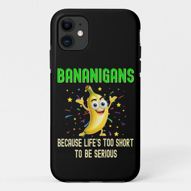 Funda De Case-Mate Para iPhone Bananganes, plátanos, graciosos positivos (Reverso)