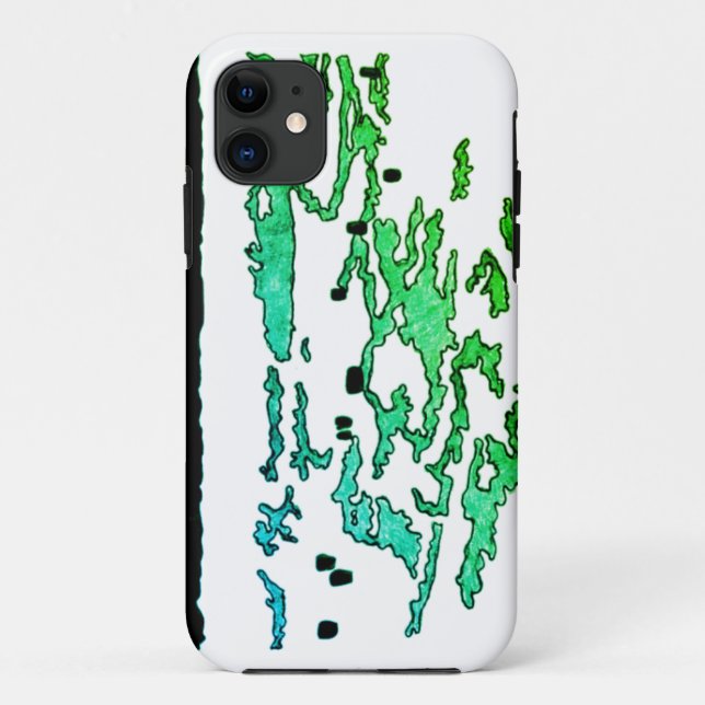 Funda De Case-Mate Para iPhone Banco de energía del hielo verde (Reverso)