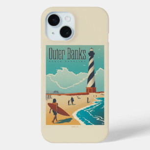 Funda Para iPhone 15 Bancos exteriores   Carolina del norte