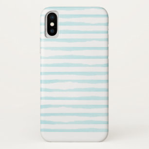 Funda Para iPhone X Banda acuática azul oceánica