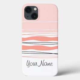 Funda Para iPhone 13 Banda atlántica Nombre rosa iPad horizontal Mini
