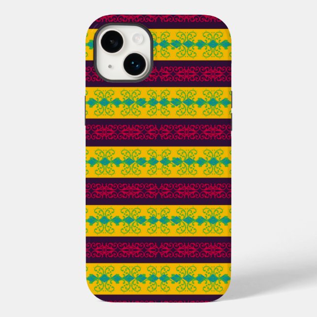 Funda De Case-Mate Para iPhone Banda Boho Brocade (Reverso )