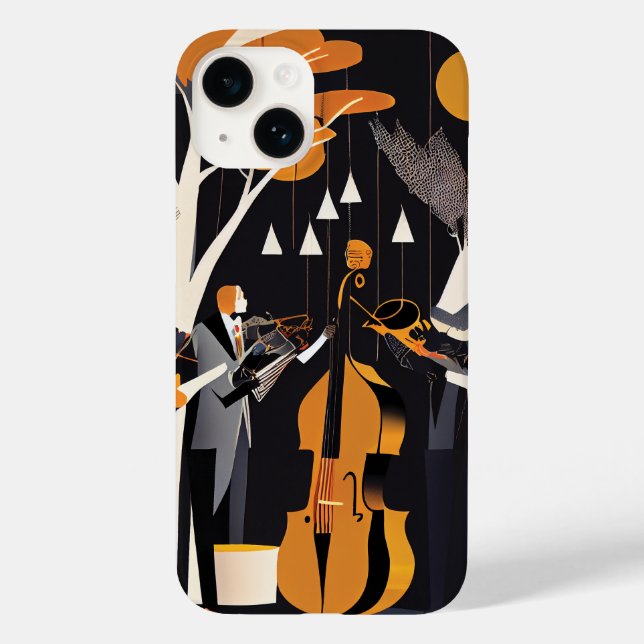 Funda De Case-Mate Para iPhone Banda de Jazz (Reverso )