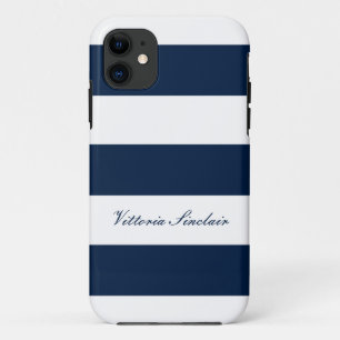 Funda Para iPhone 11 banda de lujo marina minimalista personalizado mod