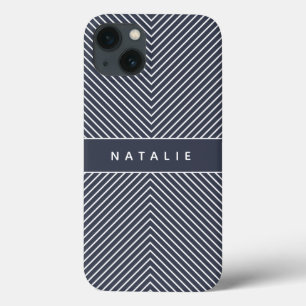 Funda Para iPhone 13 Banda geométrica de negrita moderna personalizada