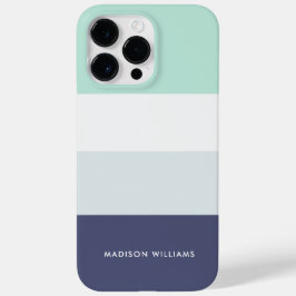 Funda Para iPhone 14 Pro Max De Case-Mate Banda horizontal de bloque de color de inscripción