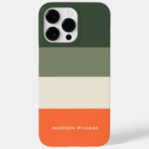 Funda Para iPhone 14 Pro Max De Case-Mate Banda horizontal de bloque de color de inscripción