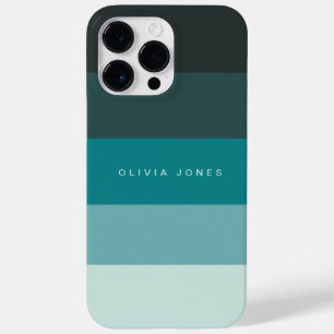 Funda Para iPhone 14 Pro Max De Case-Mate Banda horizontal de bloques de color Negro y Verde