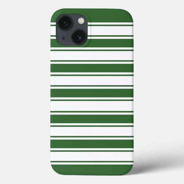 Funda De Case-Mate Para iPhone Banda horizontal verde (Reverso)