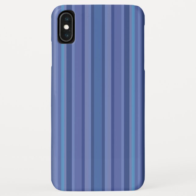 Funda De Case-Mate Para iPhone Banda morada azul moderna (Reverso)