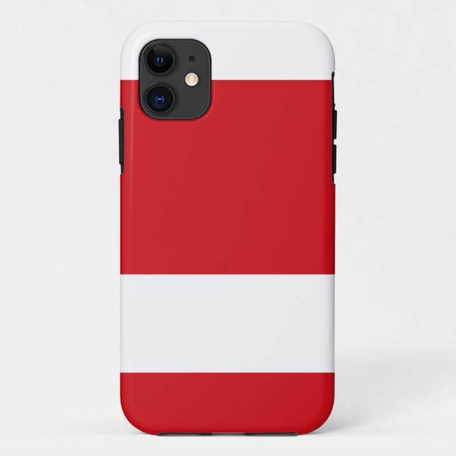 Funda De Case-Mate Para iPhone Banda roja (Reverso)