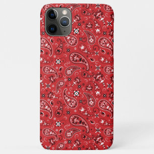 Funda Para iPhone 11 Pro Max Bandana Red Paisley