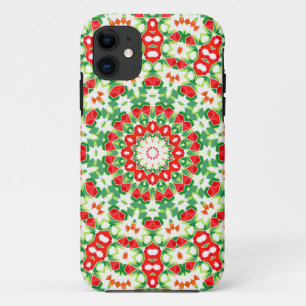 Funda Para iPhone 11 Bandana Shawl, Naranja brillante, verde