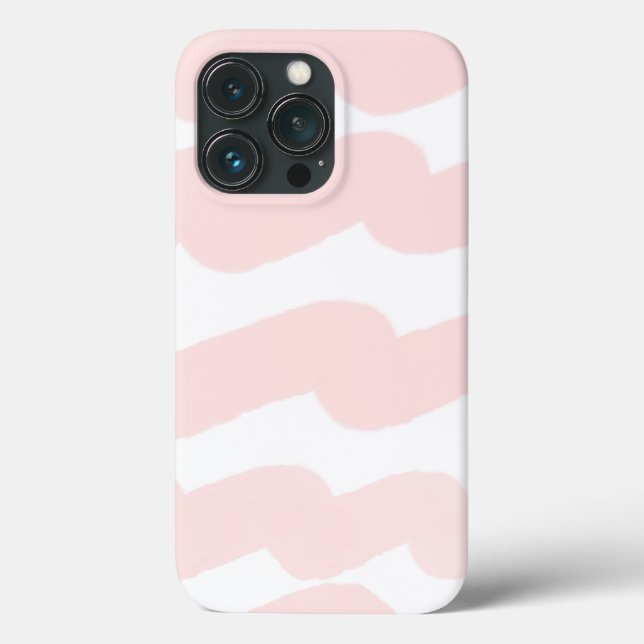 Funda De Case-Mate Para iPhone Bandas acuáticas rosadas de Moda moderna (Reverso )