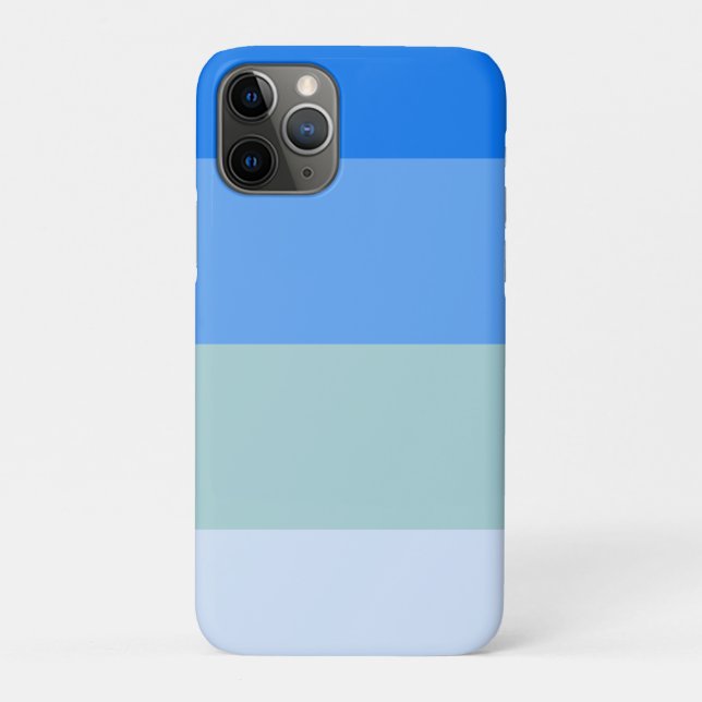 Funda De Case-Mate Para iPhone Bandas azules (Reverso)