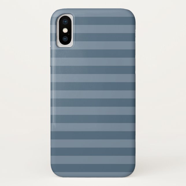 Funda De Case-Mate Para iPhone Bandas azules (Reverso)