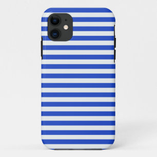 Funda Para iPhone 11 Bandas combinadas azules reales de Shirley Taylor