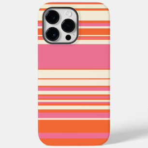 Funda Para iPhone 14 Pro Max De Case-Mate Bandas complejas: rosa, Naranja y crema