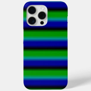 Funda Para iPhone 15 Pro Max Bandas de arco iris verde azul