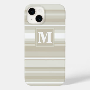 Funda Para iPhone 14 De Case-Mate Bandas de arenisca monogramo