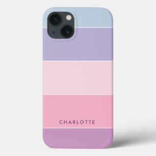Funda Para iPhone 13 Bandas de colores de los paneles de bloques de col