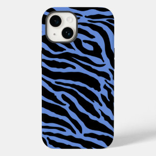 Funda Para iPhone 14 De Case-Mate Bandas de impresión de animales azules y negros