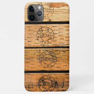 Funda Para iPhone 11 Pro Max Bandas de madera hechas en Estados Unidos