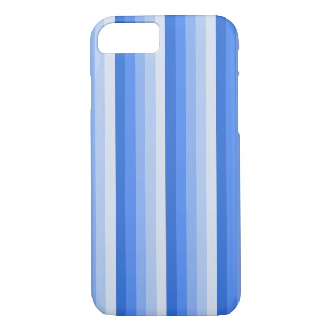 Funda De Case-Mate Para iPhone Bandas de sombra azules (Reverso)