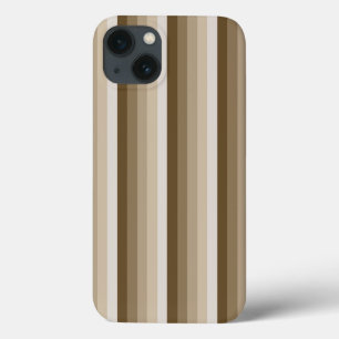 Funda Para iPhone 13 Bandas de sombra marrón Funda-Mate iPhone estuche
