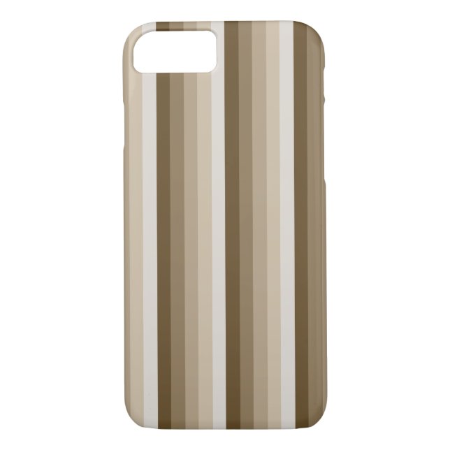 Funda De Case-Mate Para iPhone Bandas de sombra marrones (Reverso)
