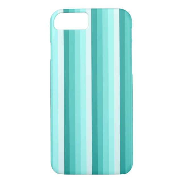 Funda De Case-Mate Para iPhone Bandas de sombra turquesa (Reverso)