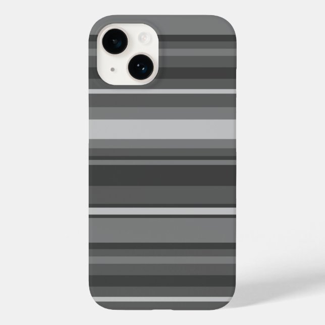 Funda De Case-Mate Para iPhone Bandas grises (Reverso )