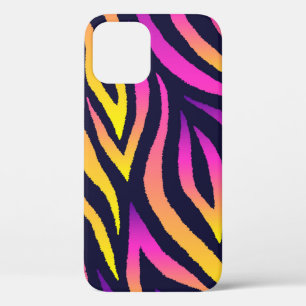 Funda Para iPhone 12 Bandas holográficas, sin costura futurista.