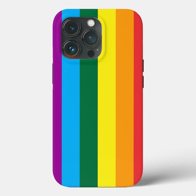 Funda De Case-Mate Para iPhone Bandas Iris Lgbt (Reverso )