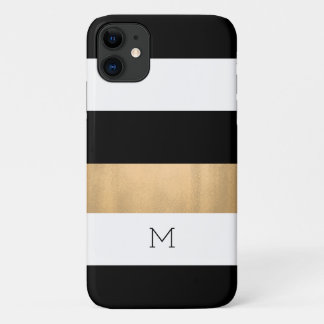 Funda Para iPhone 11 Bandas modernas monogramadas