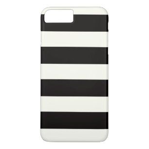 Funda Para iPhone 8 Plus/7 Plus Bandas negras y blancas