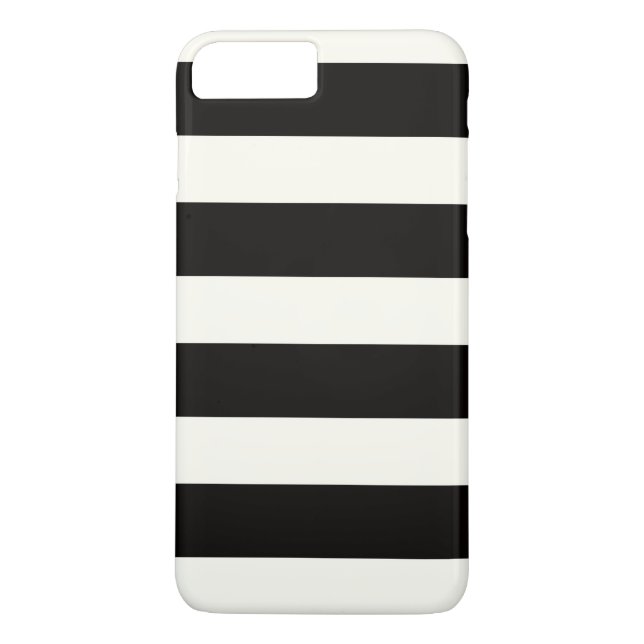 Funda De Case-Mate Para iPhone Bandas negras y blancas (Reverso)