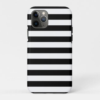 Funda Para iPhone 11 Pro Bandas negras y blancas