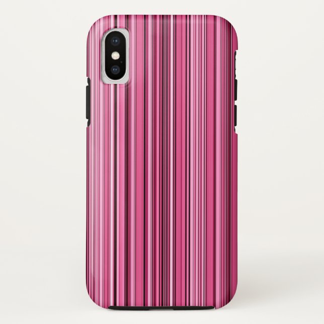 Funda De Case-Mate Para iPhone Bandas rosadas (Reverso)