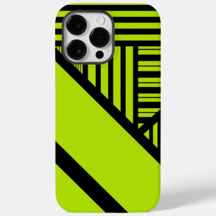 Funda Para iPhone 14 Pro Max De Case-Mate Bandas triangulares - Verde animado