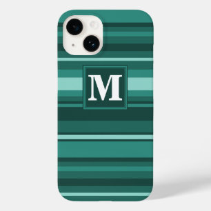 Funda Para iPhone 14 De Case-Mate Bandas verde azuladas monográficas