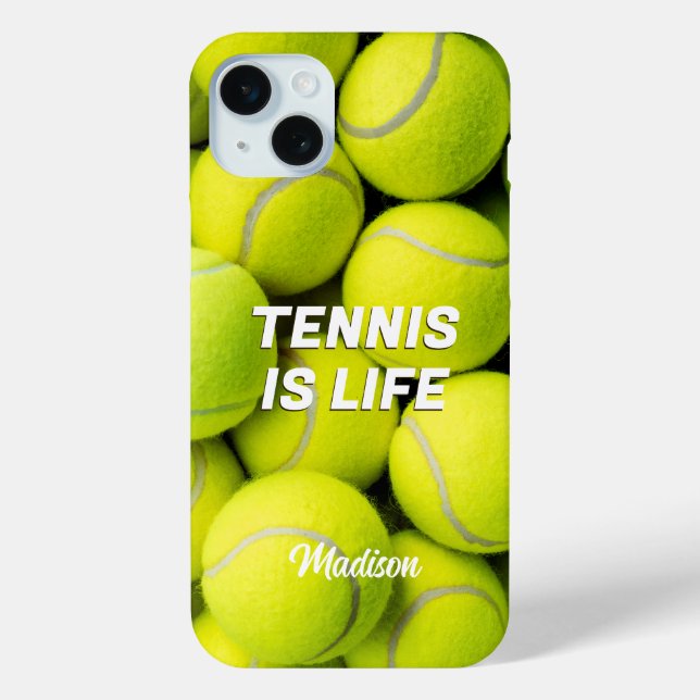 Funda De Case-Mate Para iPhone Bandejas de tenis de texto y nombre personalizado (Reverso )