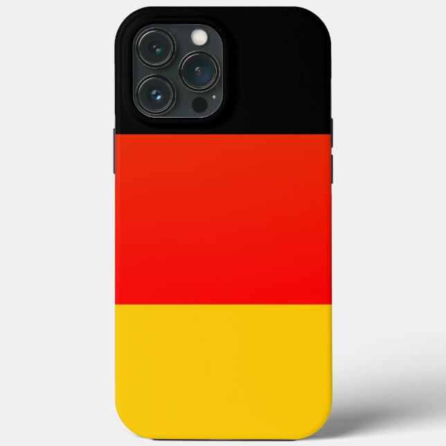 Funda De Case-Mate Para iPhone Bandera alemana totalmente  (Reverso )