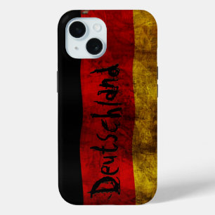 Funda Para iPhone 15 Bandera alemana - Vintage
