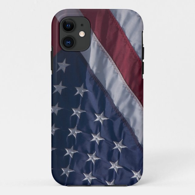 Funda De Case-Mate Para iPhone Bandera americana. (Reverso)