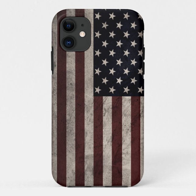 Funda De Case-Mate Para iPhone Bandera americana (Reverso)