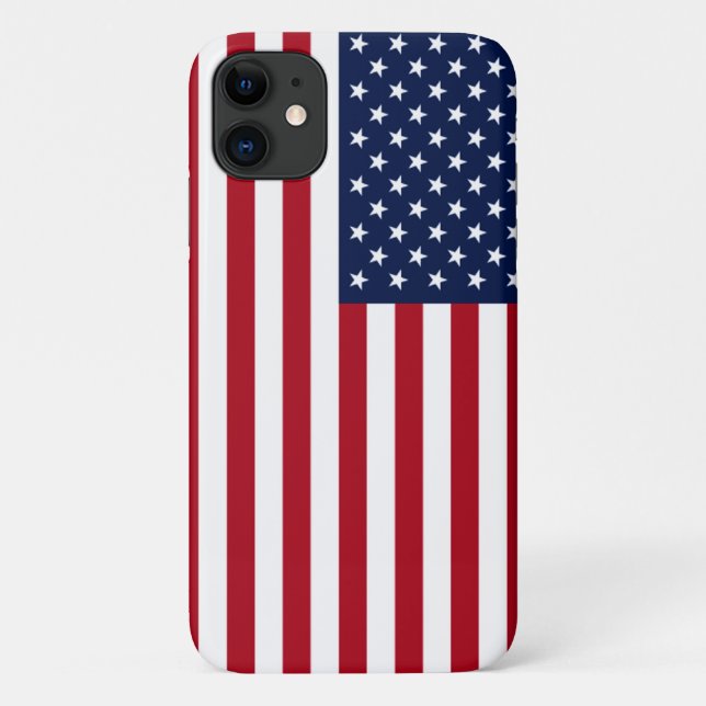 Funda De Case-Mate Para iPhone Bandera americana (Reverso)